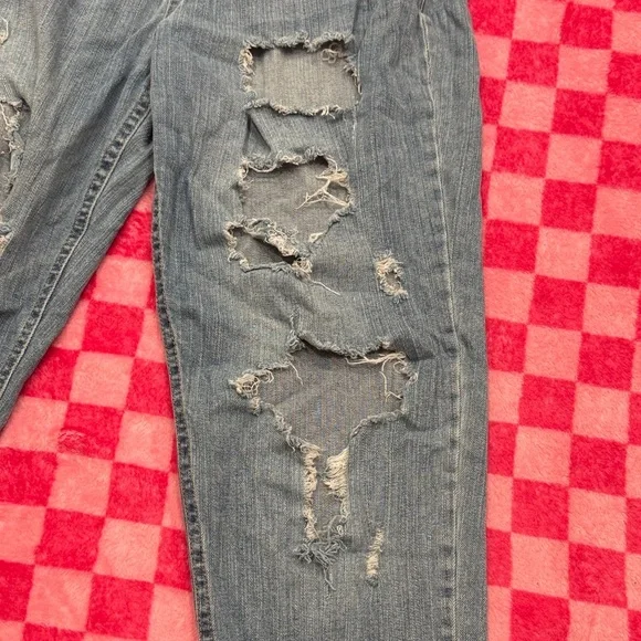 Distressed Blue Jeans for Women - Picture 6 of 7